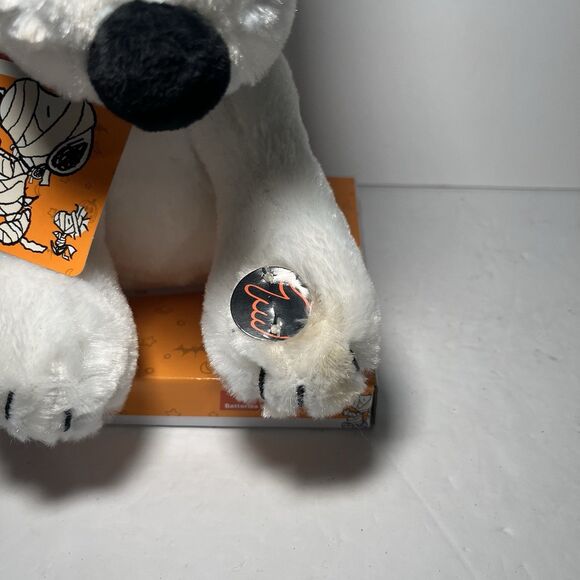 Halloween Peanuts Animated Musical Snoopy Plush w/Bat ears Plays - READ - Picture 2 of 6